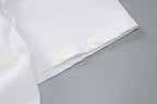 Top a maniche corte con stampa a contrasto e scollo rotondo 