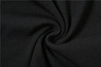 Sleeveless high neck hollow out solid gloves crop top