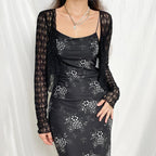 Solid textured long sleeve button top