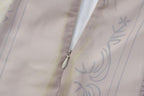 Miniabito con scollo a V e zip a contrasto, stampa floreale in chiffon