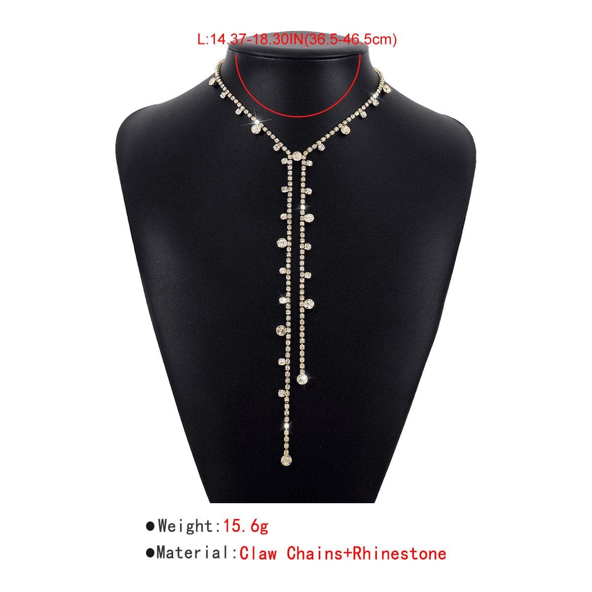Rhinestone Stone Choker Necklace