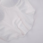 Top a tubino imbottito con scollo a cuore e schiena scoperta 