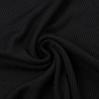 Off shoulder long sleeve ribbed solid top