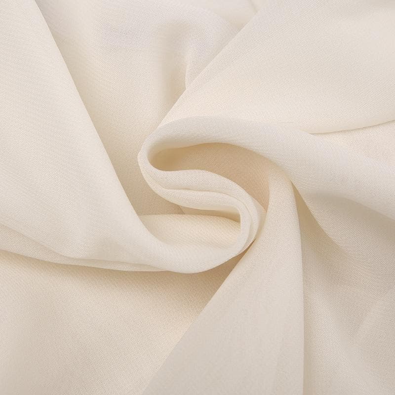 Top a tubino in chiffon arricciato, con cerniera e schiena scoperta 