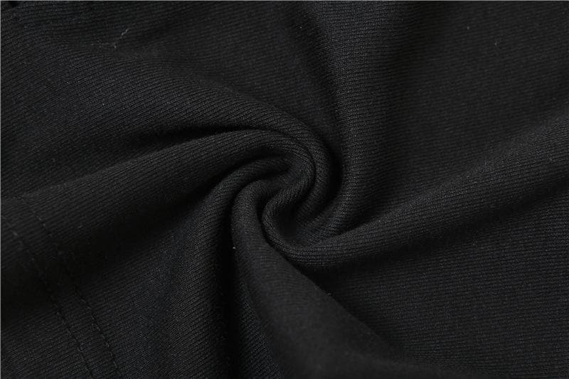 Hollow out solid gloves irregular backless tube crop top