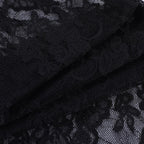 Flared sleeve ruched lace solid shrug top
