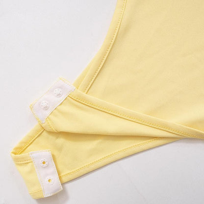 Square neck sleeveless knotted backless bodysuit mini skirt set