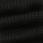 Top a scollo tondo a maniche lunghe con scollo a V irregolare lavorato all'uncinetto