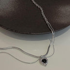 Heart Irrgular Pendant Choker Necklace