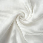 Hollow out ring crewneck short sleeve ribbed top - Final Sale