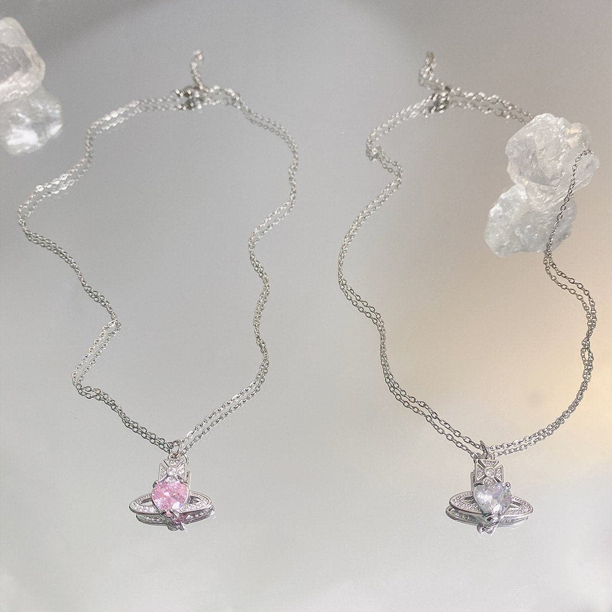 Stone Pendant Choker Necklace