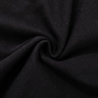 Hollow out embroidery contrast short sleeve crewneck crop top
