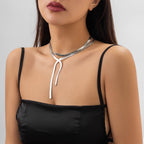 Snake Cross Layered Choker Necklace
