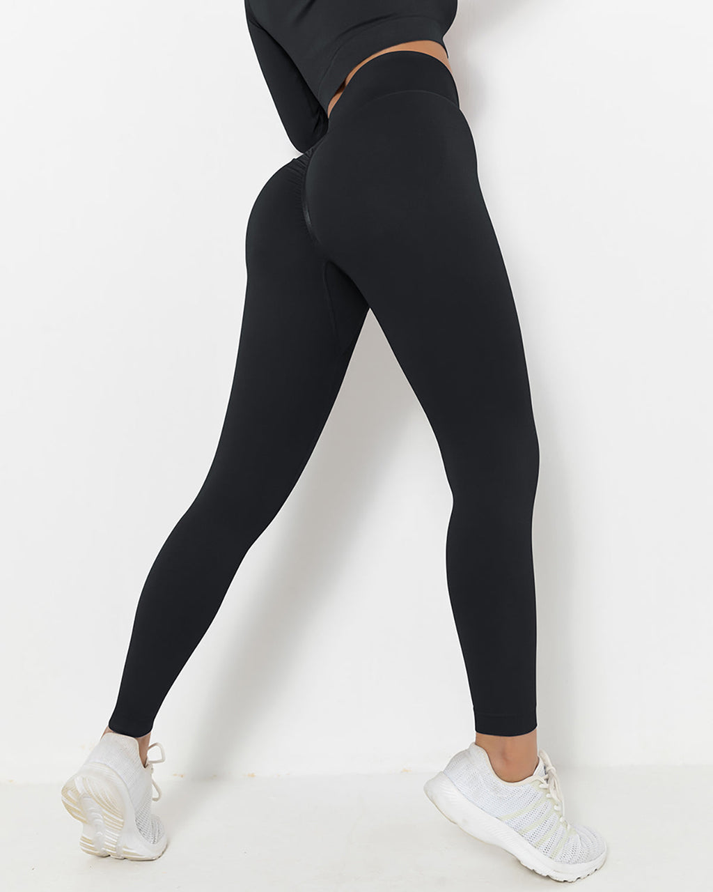 Lior Nahtlose Scrunch-Leggings - Schwarz