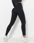 Lior Nahtlose Scrunch-Leggings - Schwarz