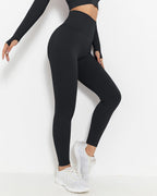 Lior Nahtlose Scrunch-Leggings - Schwarz