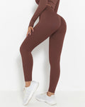Leggings senza cuciture Lior - Marrone