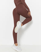 Leggings senza cuciture Lior - Marrone