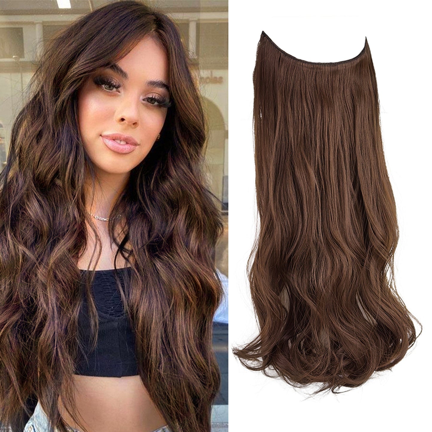 Wave Halo Clip in Hair Extensions