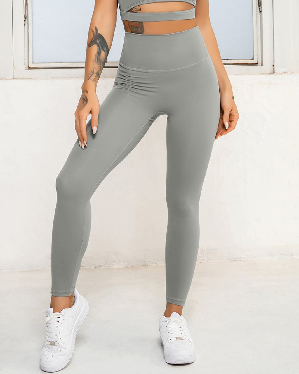 Naomi Nahtlose Leggings - Grau