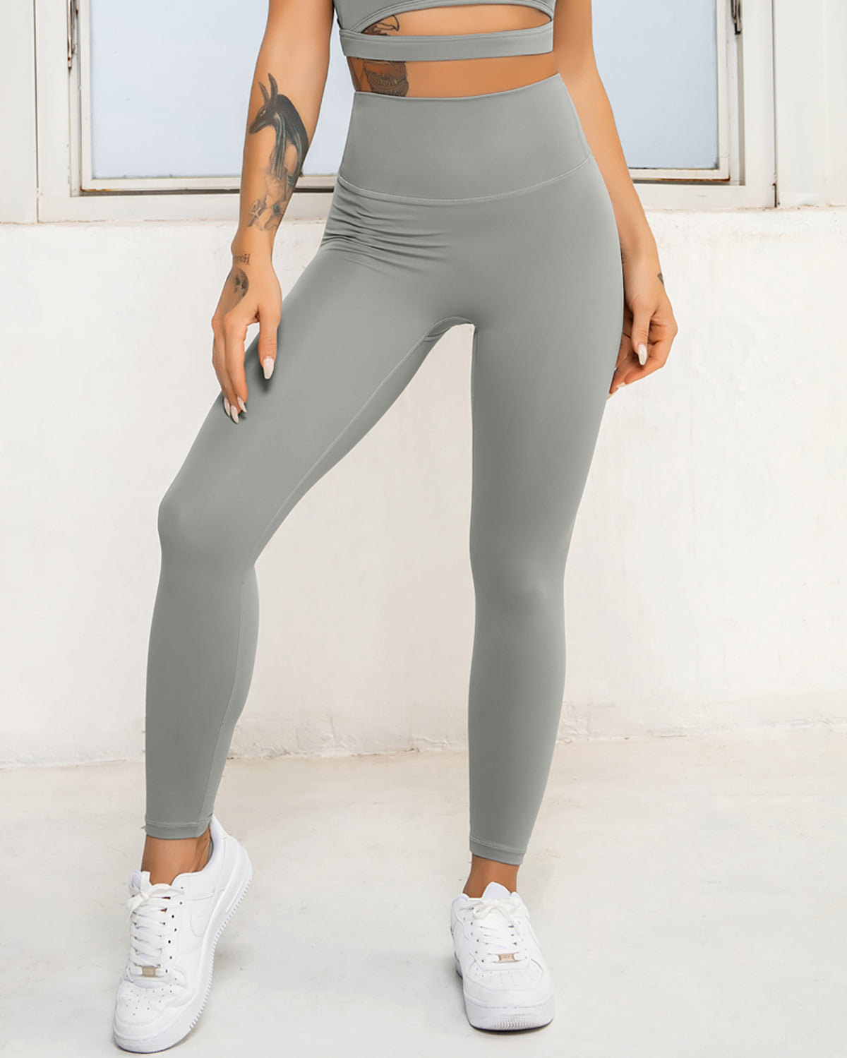 Naomi Nahtlose Leggings - Grau