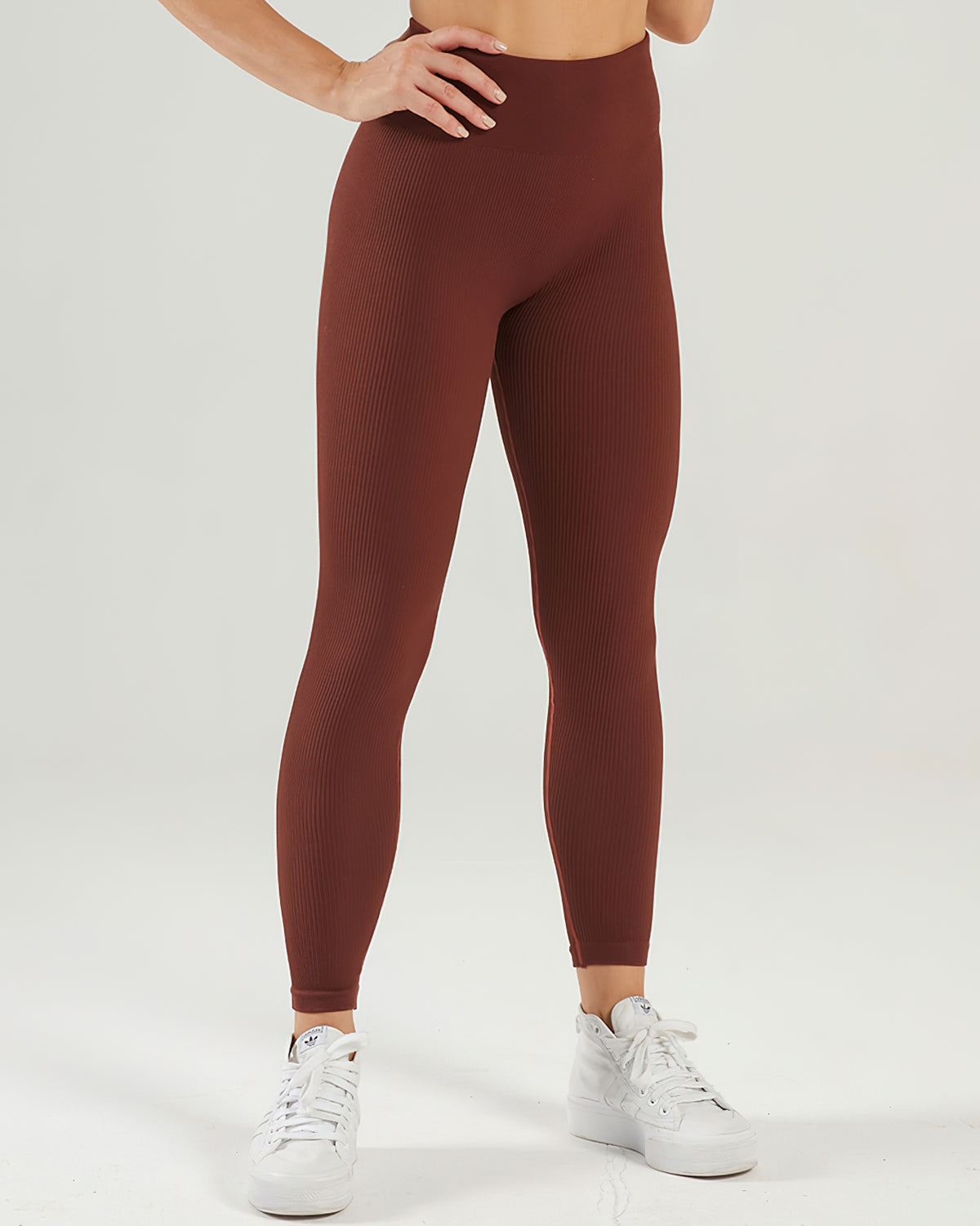 Nieve Ribbed Seamless Leggings - Buccaneer