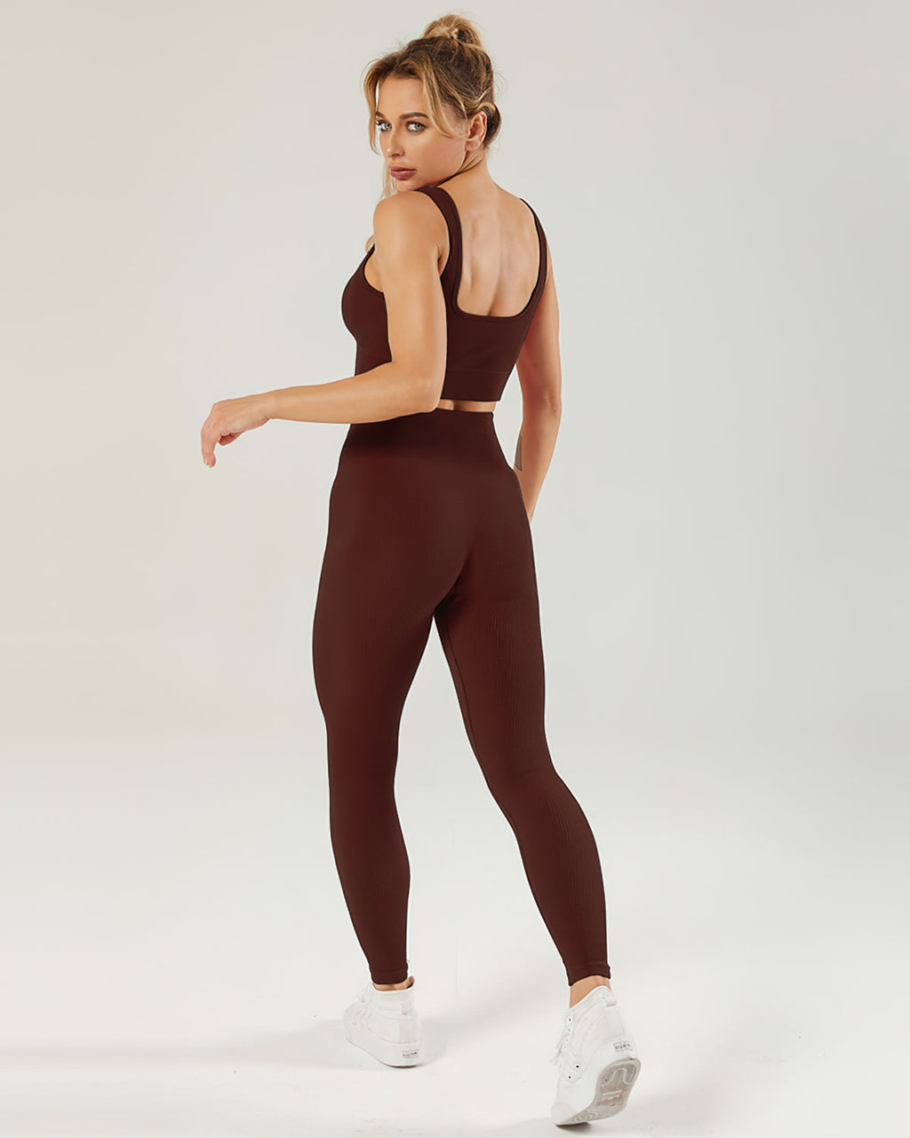 Nieve gerippte nahtlose Leggings - Buccaneer