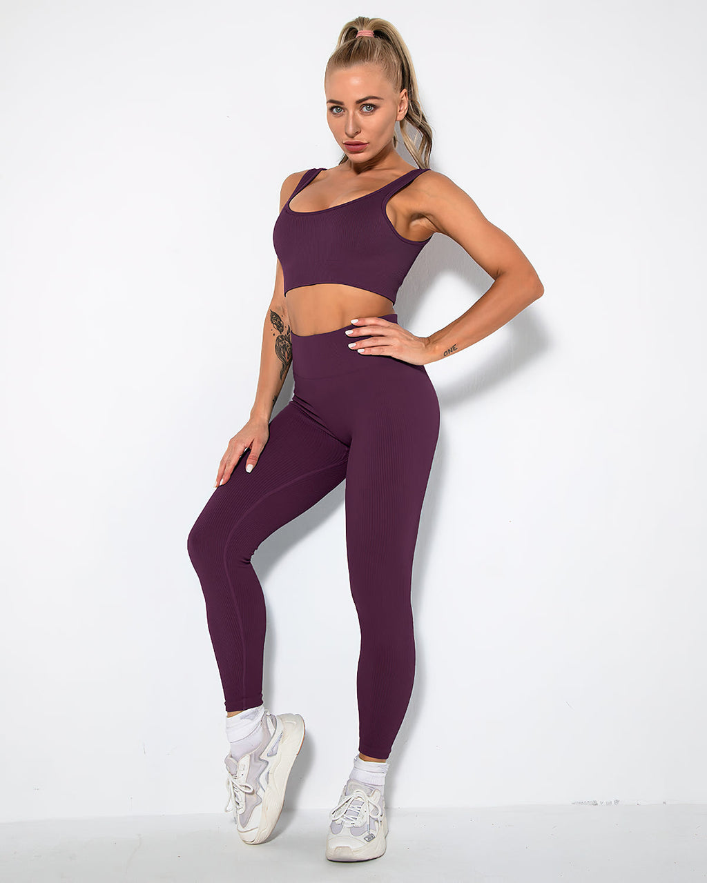 Nieve gerippte nahtlose Leggings - Finn