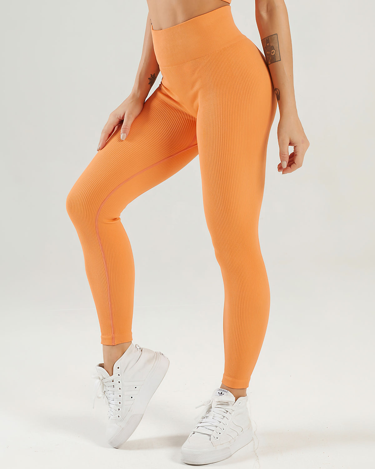 Nieve gerippte nahtlose Leggings - Jaffa