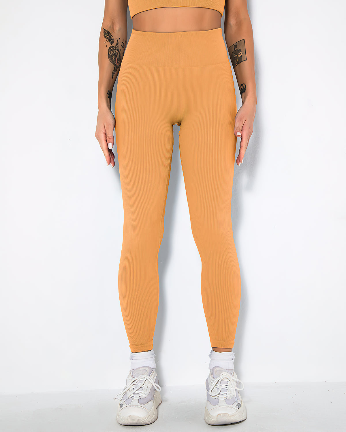 Nieve Ribbed Seamless Leggings - Porche