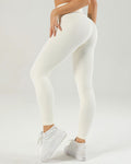Nieve Gerippte Nahtlose Leggings - Beige