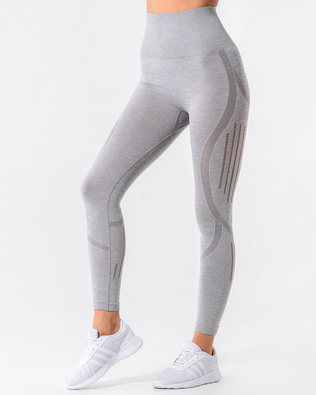 Nina Luxe Hollow Leggings - Grau