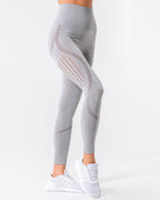 Nina Luxe Hollow Leggings - Grau