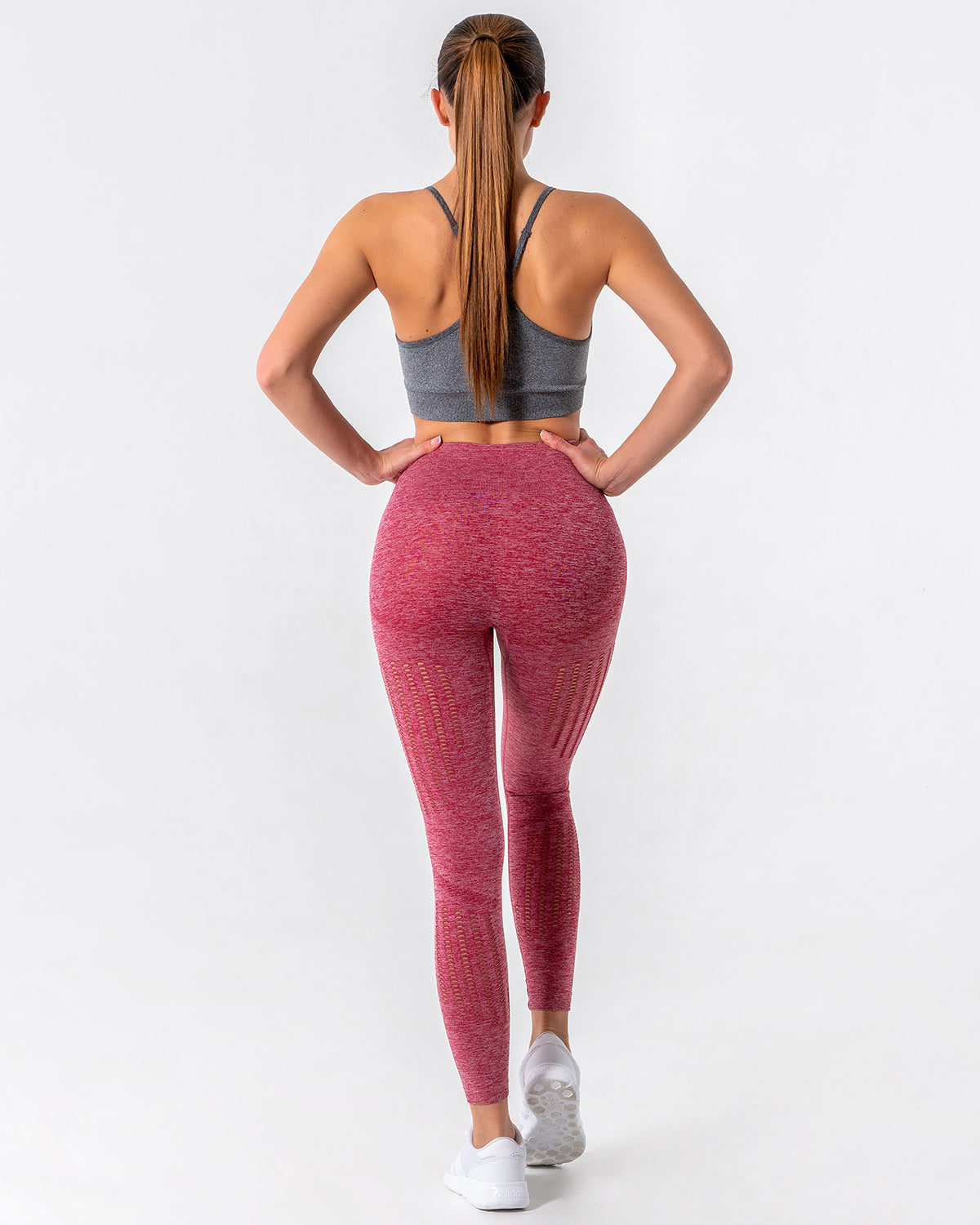Leggings Nina Luxe Hollow - Rosso