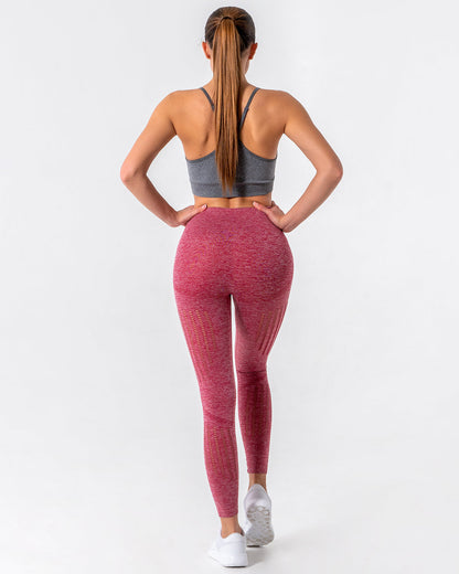 Leggings Nina Luxe Hollow - Rosso