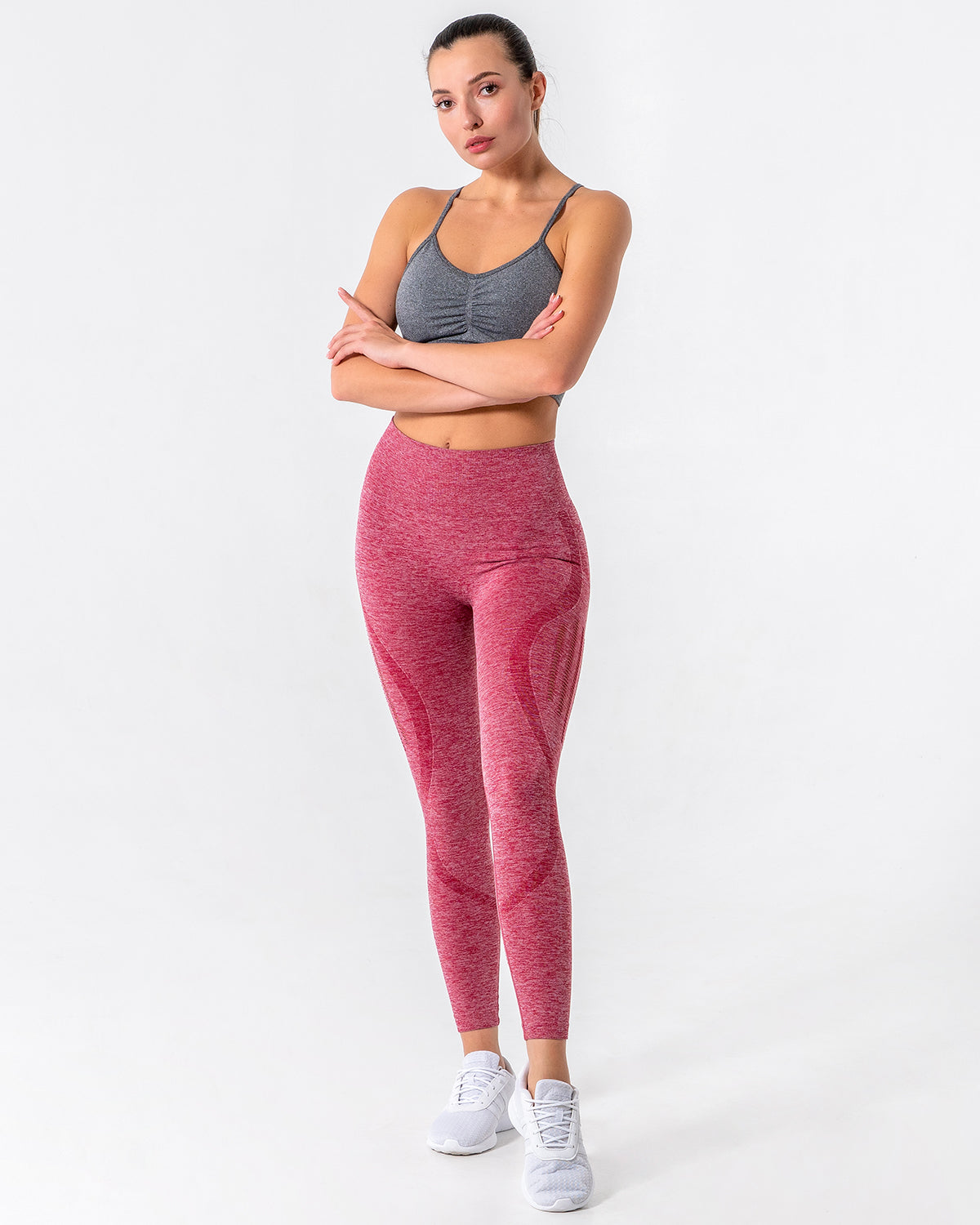 Leggings Nina Luxe Hollow - Rosso