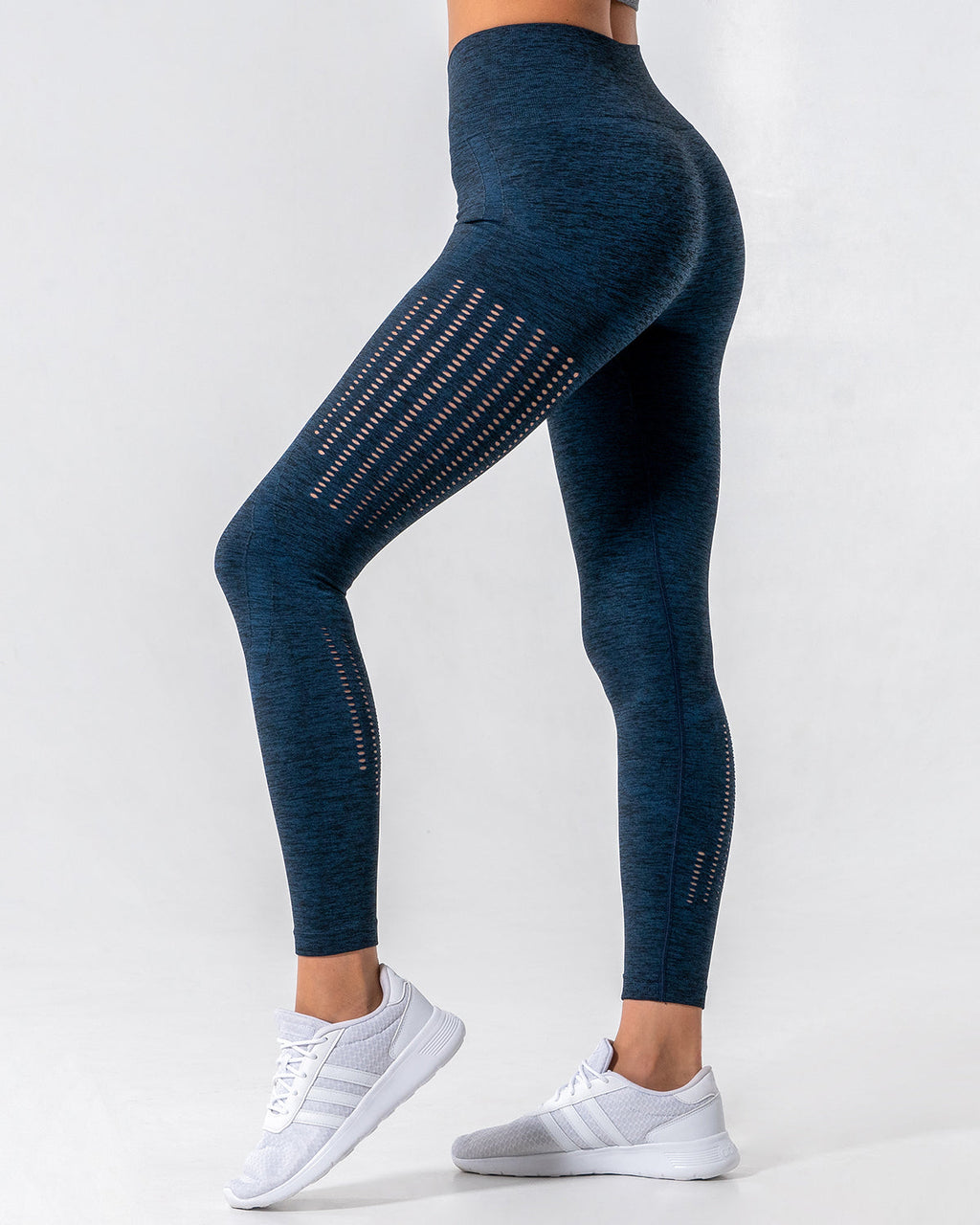 Nina Luxe Hollow Leggings - Blau