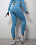 Omira Seamless Leggings - Blue