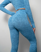 Omira Seamless Leggings - Blue