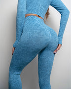 Omira Seamless Leggings - Blue