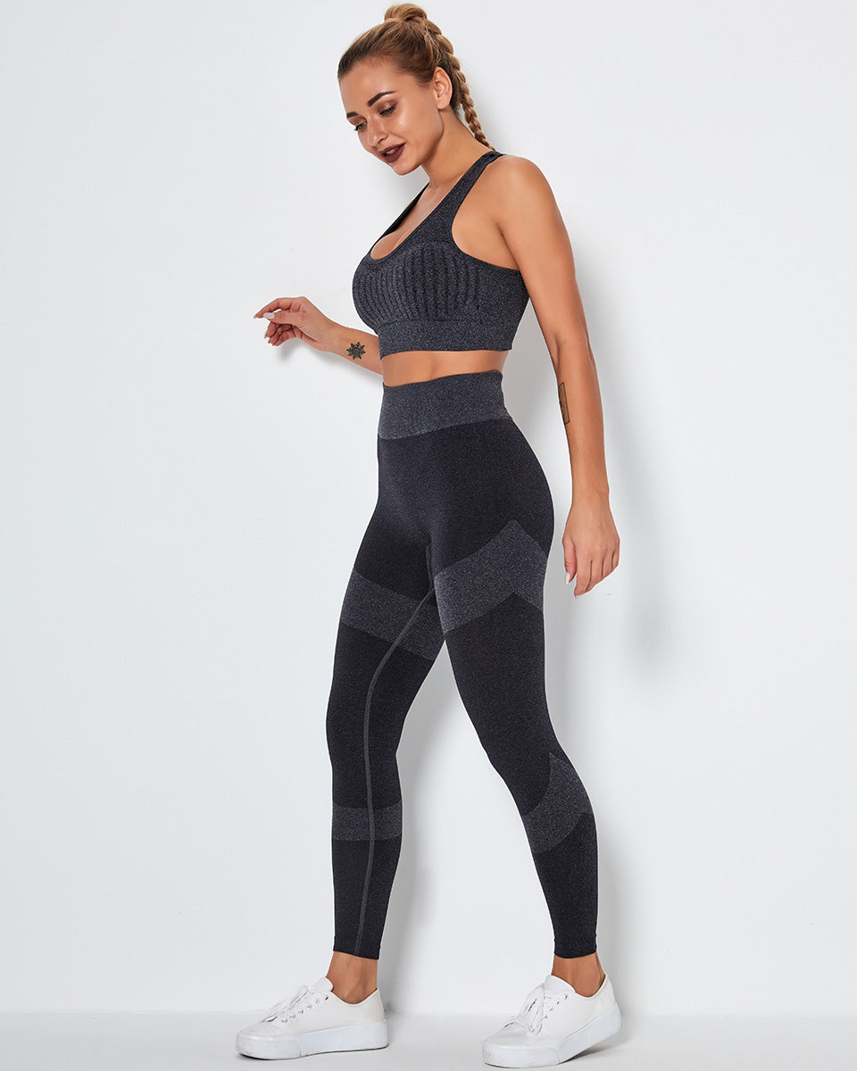 Nahtlose Leggings Penelope - Schwarz