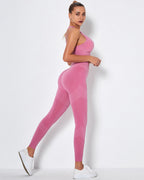 Nahtlose Leggings Penelope - Rosa