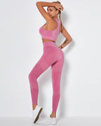 Nahtlose Leggings Penelope - Rosa