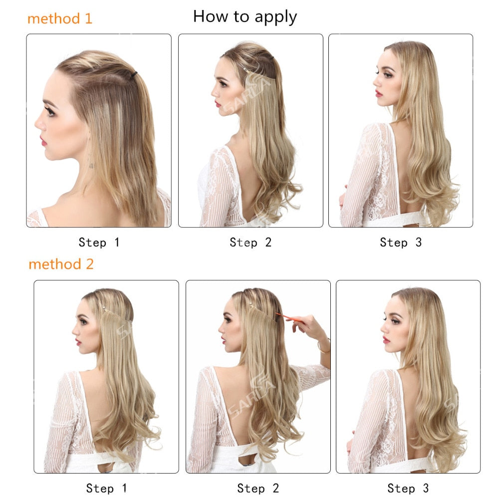 Wave Halo Clip-in-Haarverlängerungen 