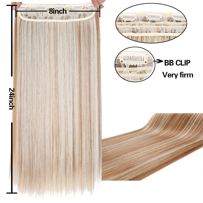 Natural Straight Halo Hair Extensions