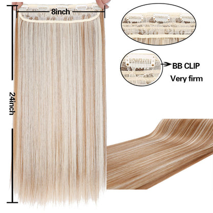 Natural Straight Halo Hair Extensions