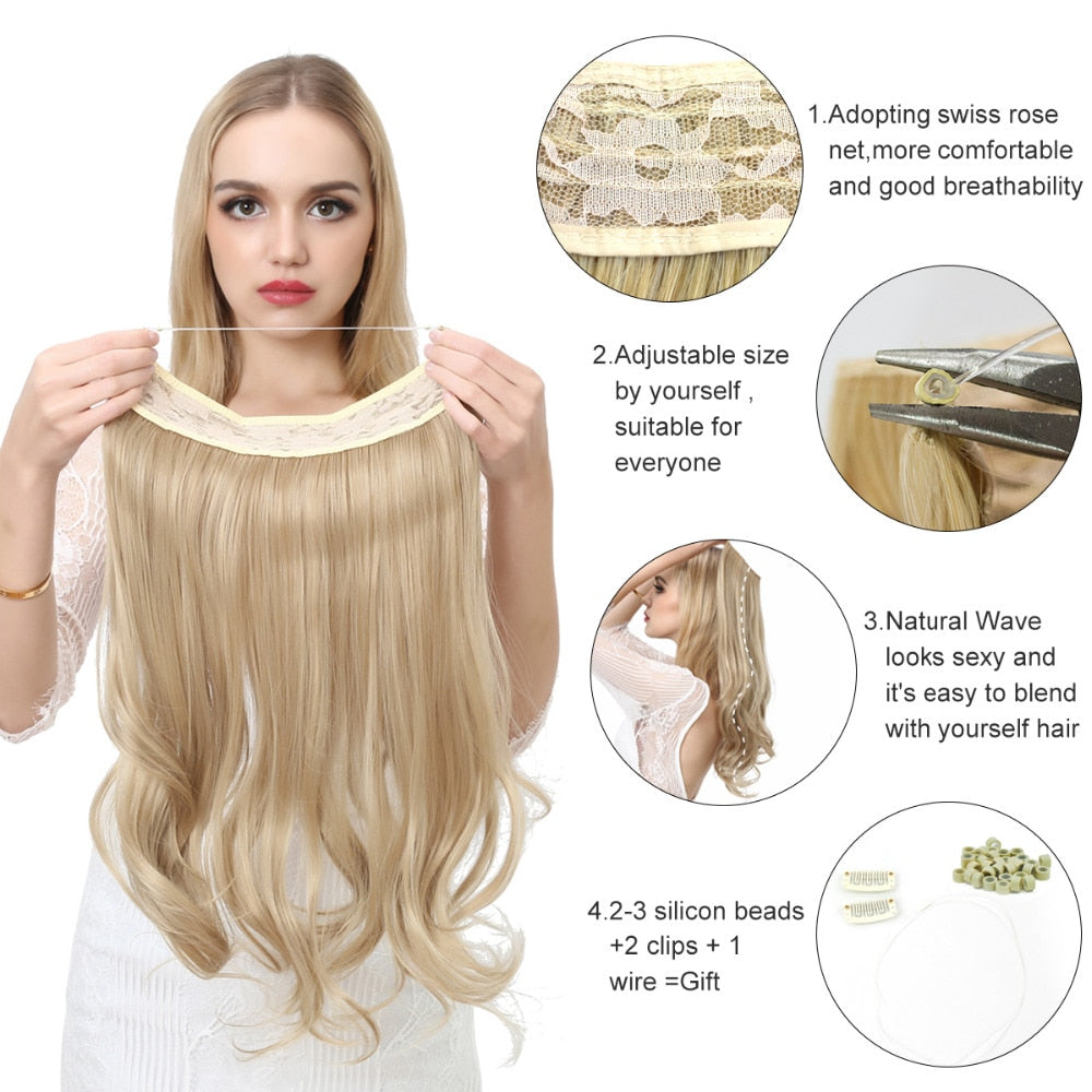Wave Halo Clip-in-Haarverlängerungen 