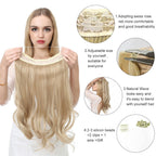Wave Halo Clip-in-Haarverlängerungen 