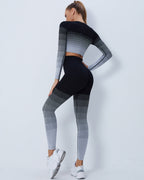 Qeuryn Nahtlose Leggings - Schwarz
