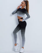Qeuryn Nahtlose Leggings - Schwarz